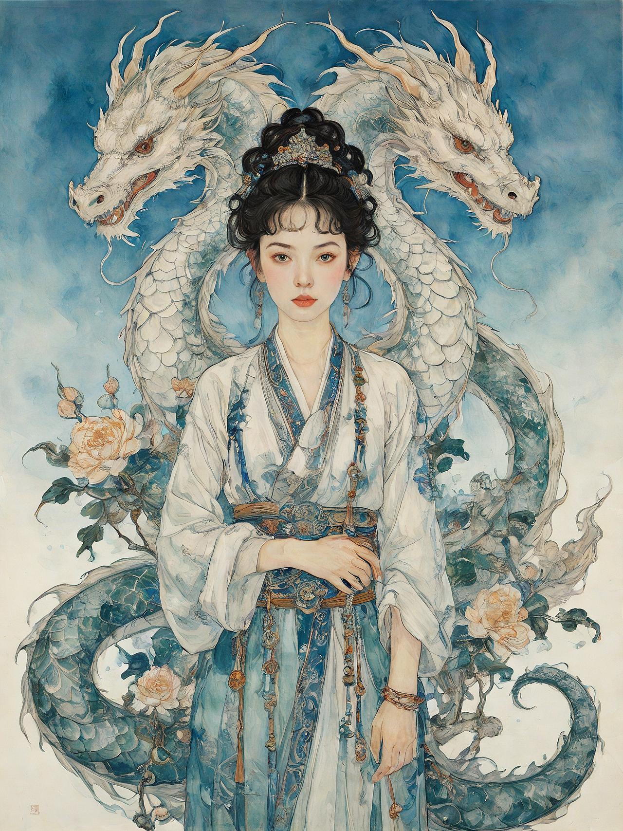 幻像•龙（图ZMzU4NTE2MzUy） - AI作品 - 站酷设计师嘎嘎叽原创素材 - 站酷ZCOOL