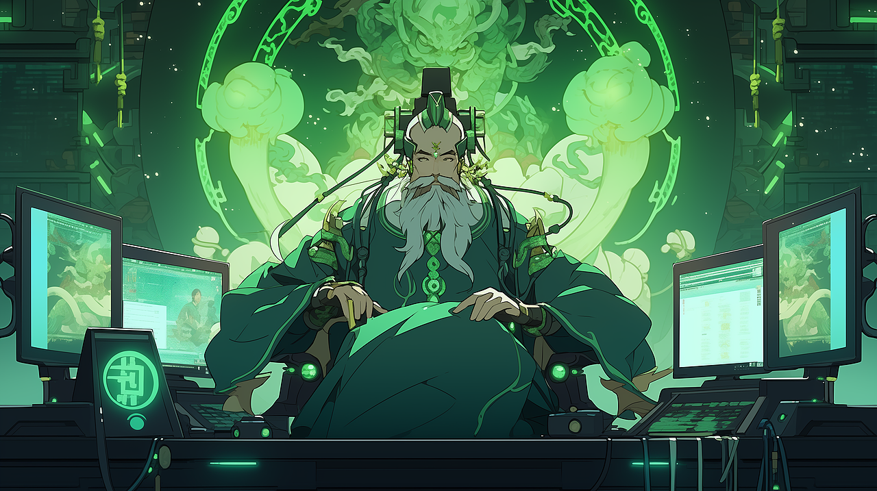 賽博神仙你Ai了嘛？（圖ZMzU1OTYxMjY0） - AI作品 - 站酷設(shè)計(jì)師推背感極強(qiáng)原創(chuàng)素材 - 站酷ZCOOL