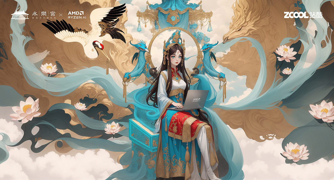 永乐宫福气西王母也AI