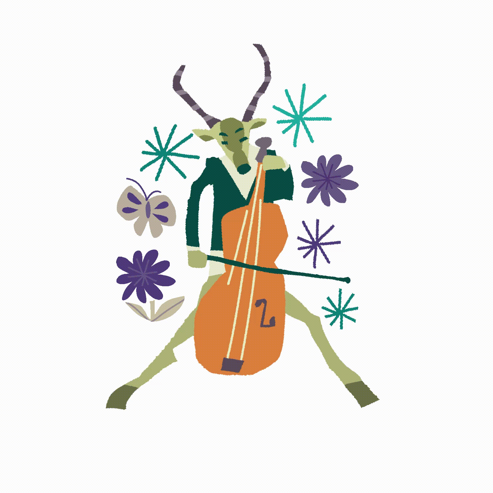 动物乐队🎵（图ZMzY1NDIwNTg4） - 艺术插画 - 站酷设计师木木梦原创素材 - 站酷ZCOOL