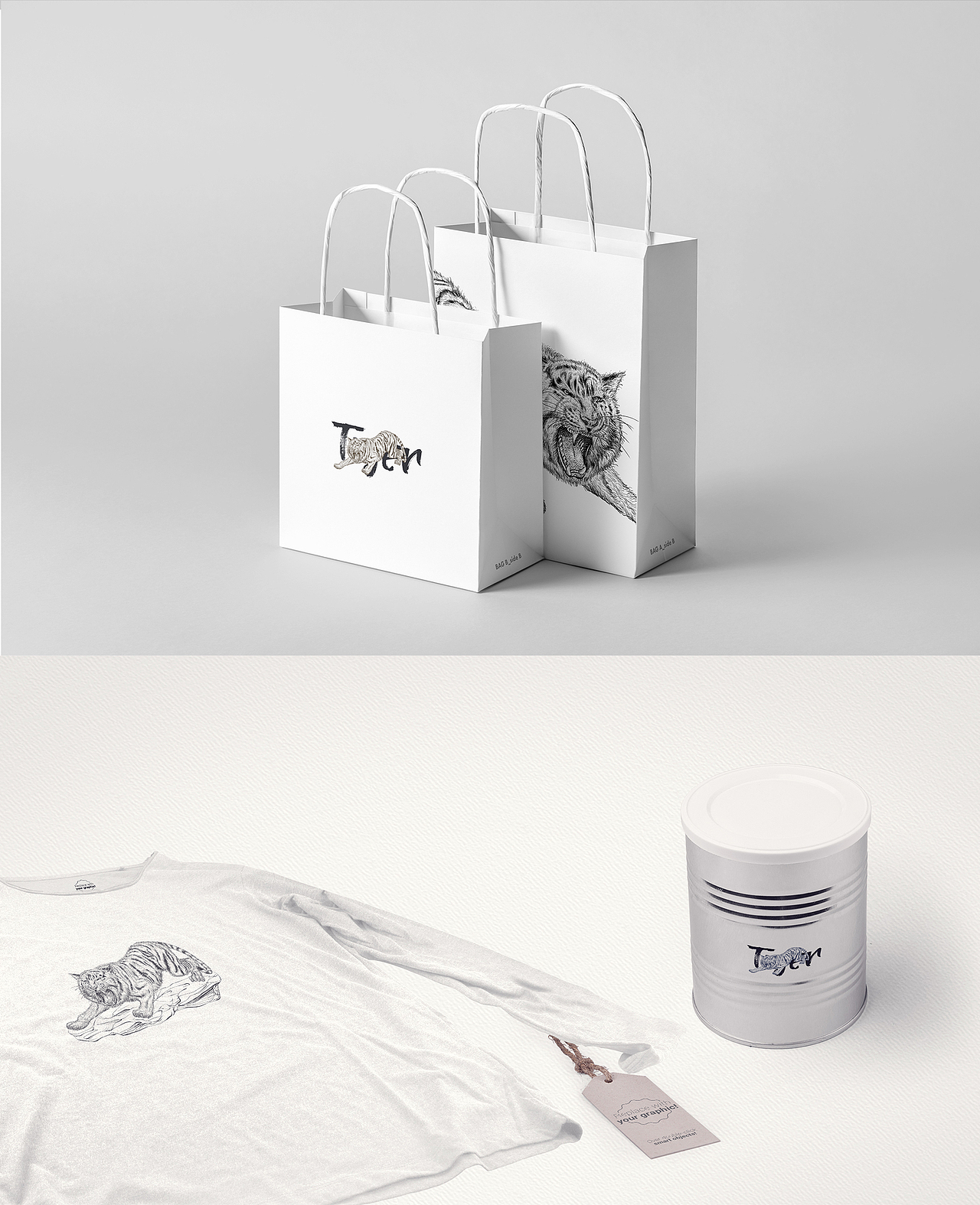 珍稀动物-老虎（图ZMzY1Mjg4Nzcy） - 艺术插画 - 站酷设计师一颗西柚1原创素材 - 站酷ZCOOL