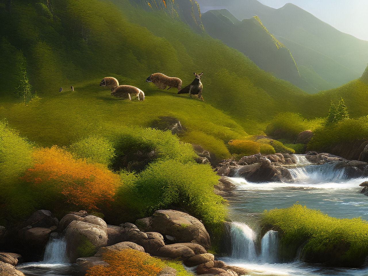 AI 人工智能生成 长白山地方特色 顶流动物园里的动物形象插画与故事分享（图ZMzcwNTUzNDA0） - 海报 - 站酷设计师未来之王原创素材 - 站酷ZCOOL