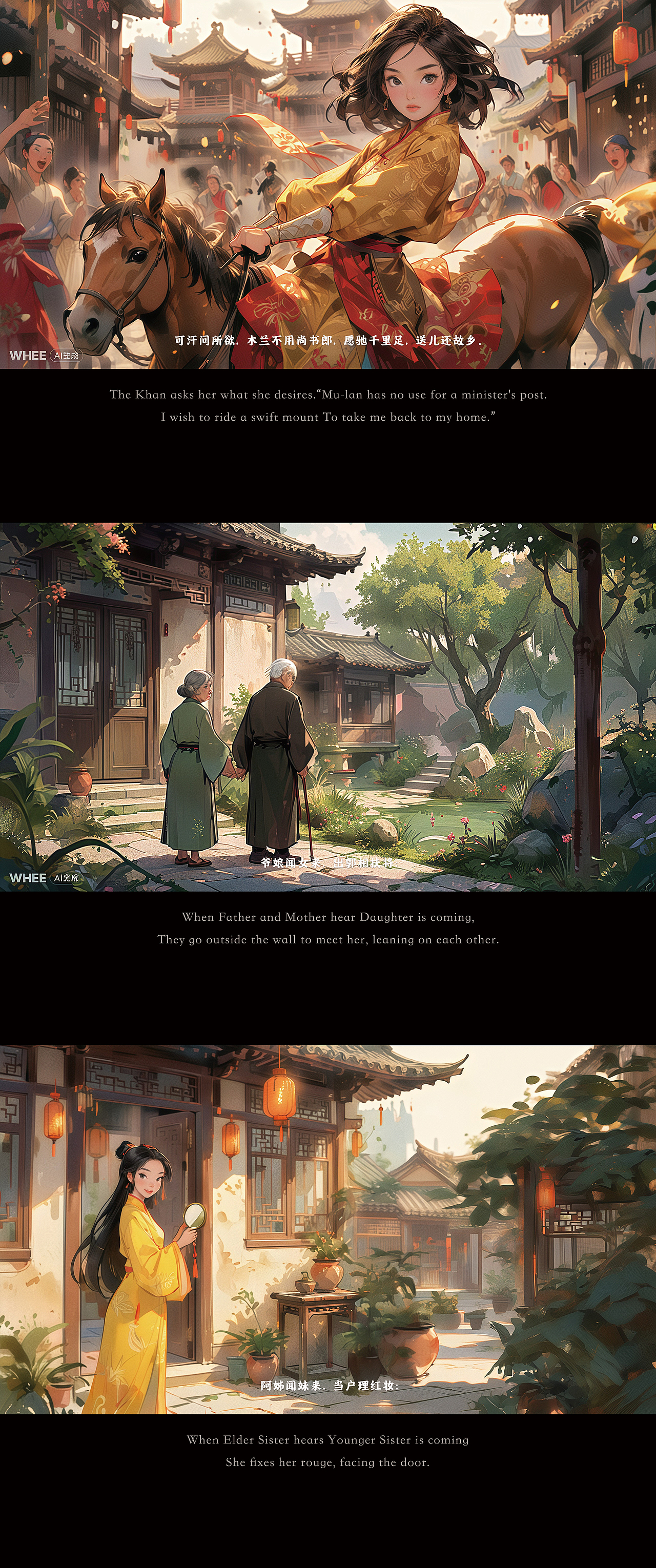 木兰辞 - AI童话故事绘