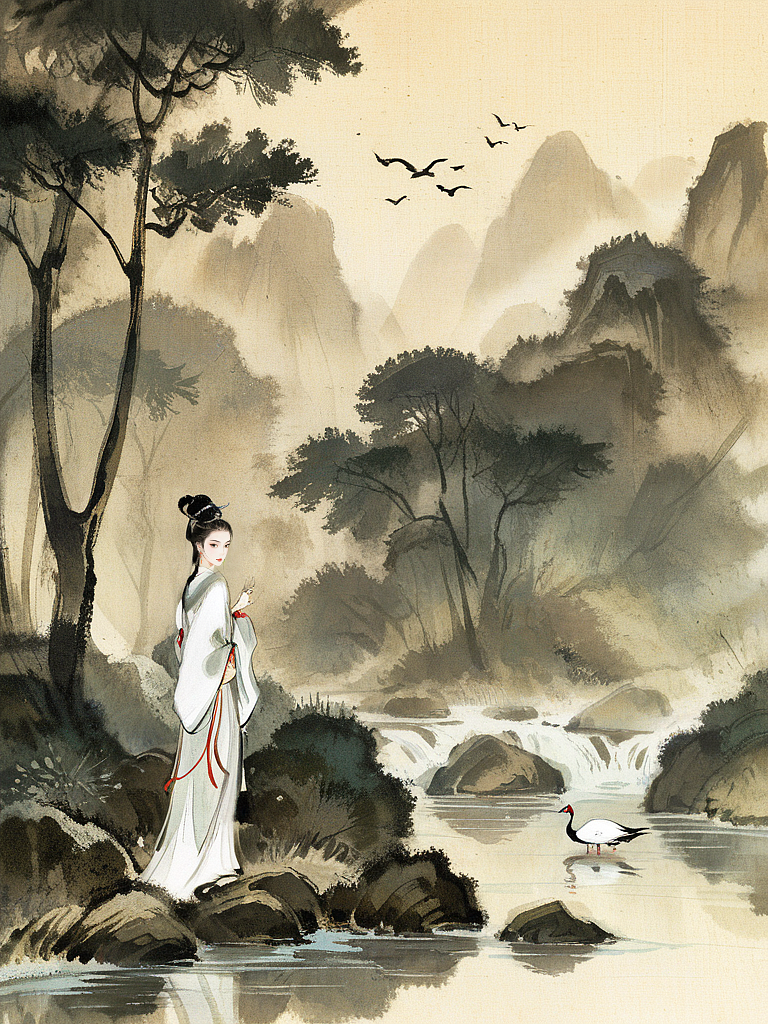 关雎（图ZMzYzMzk0OTc2） - AI作品 - 站酷设计师浮生浅若梦原创素材 - 站酷ZCOOL