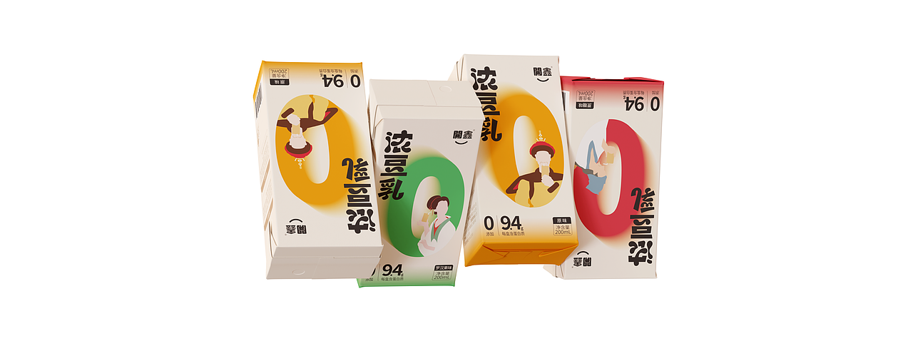 纯净·浓豆乳 | 開鑫浓豆乳包装设计