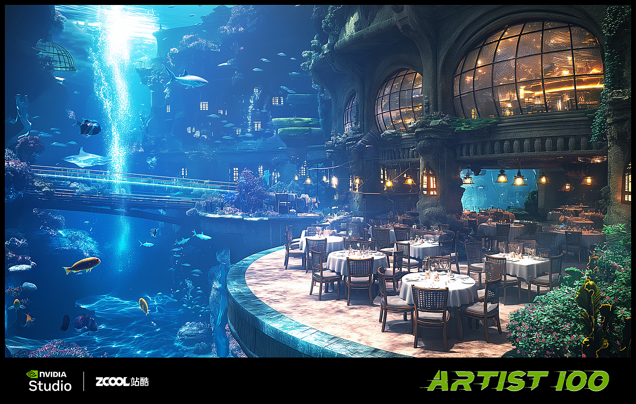 海中之城（图ZMzY4MDcyMTIw） - AI作品 - 站酷设计师惗惗小Z原创素材 - 站酷ZCOOL