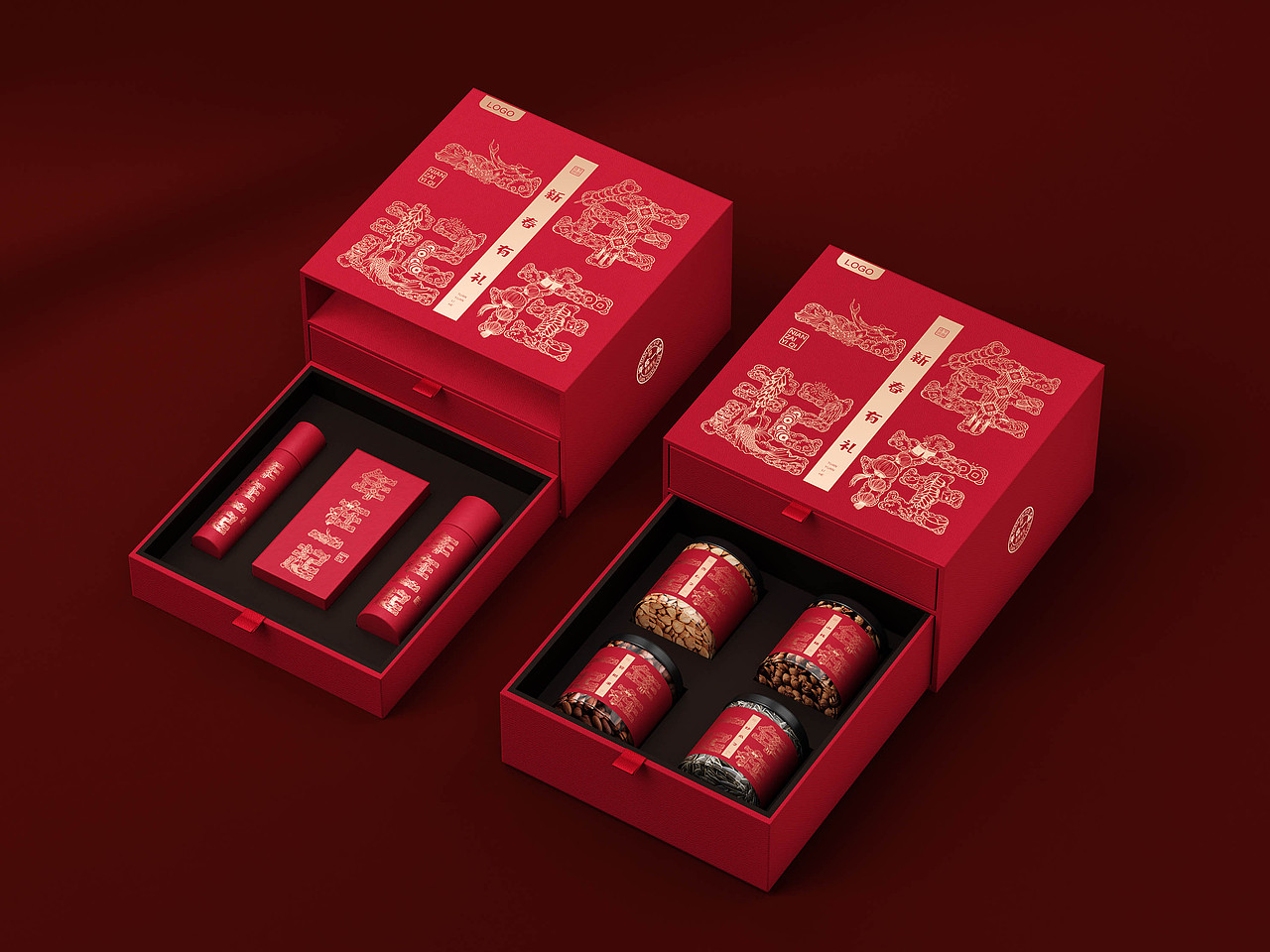 深圳礼品展——年在一起新春礼盒设计(图ZMzQzOTU1Njgw) - 包装 - 站酷设计师彬法品牌策划设计原创素材 - 站酷ZCOOL