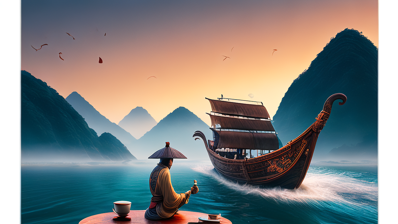 仙气飘飘的中式礼盒包装图案设计