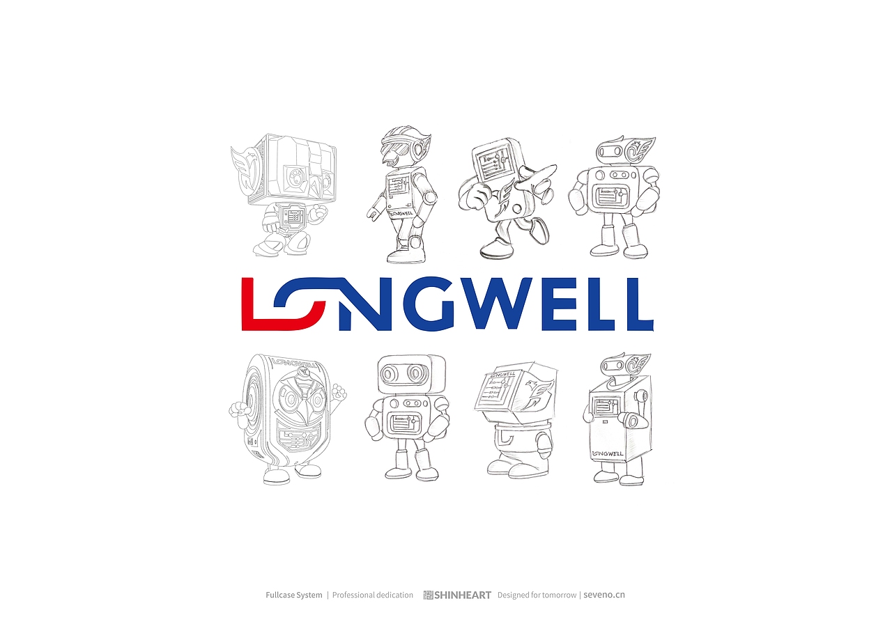 LONGWELL科技潮玩IP形象定位设计-上海因心