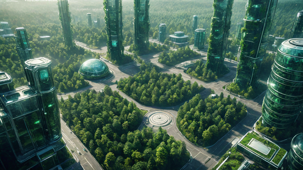 晶莹未来:透明奇迹中的森林都市(图ZMzU1NjAyMDQw) - 其他空间 - 站酷设计师黑橘321原创素材 - 站酷ZCOOL