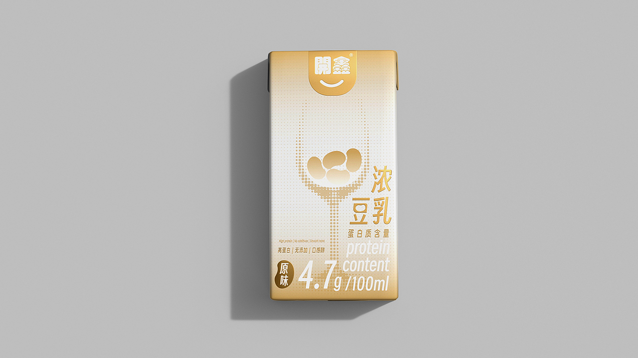 開鑫浓豆乳包装设计「開鑫干杯，健康加倍」（图ZMzUxMjY5Njcy） - 包装 - 站酷设计师半夢半醒原创素材 - 站酷ZCOOL