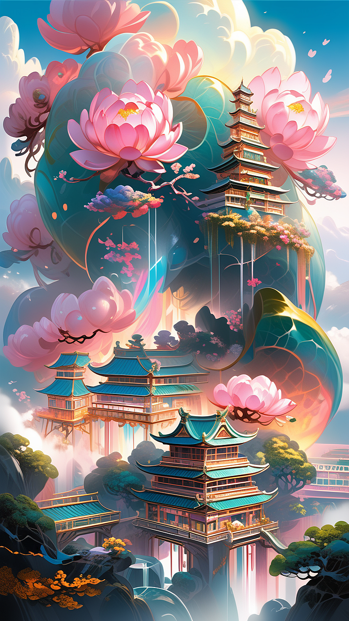 天空之城（圖ZMzY4NTM3ODI0） - AI作品 - 站酷設(shè)計(jì)師愛(ài)污及污原創(chuàng)素材 - 站酷ZCOOL