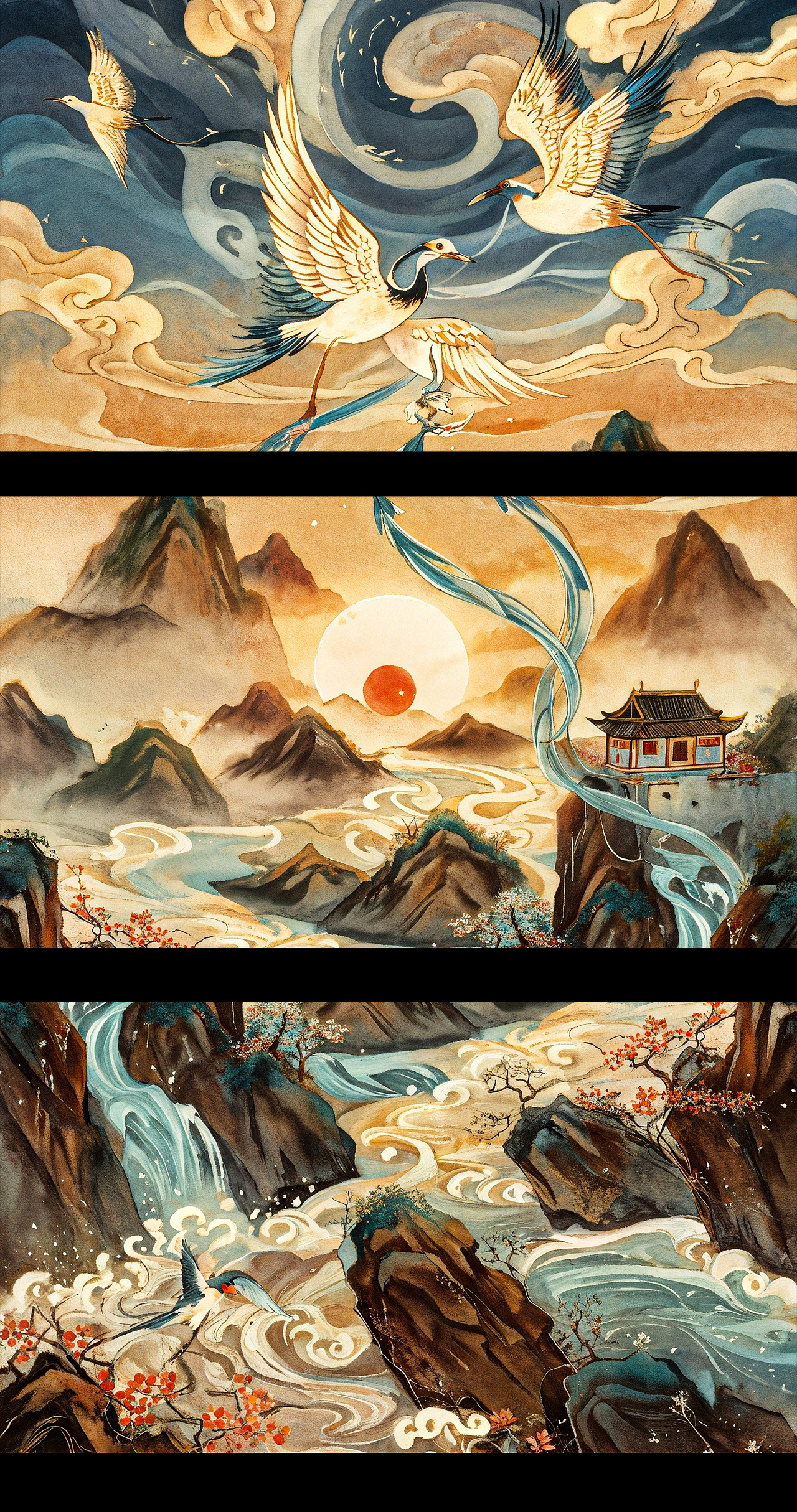 AI绘古韵 古典诗词入画来（图ZMzY1OTg2OTY4） - AI作品 - 站酷设计师电商设计师DDS原创素材 - 站酷ZCOOL