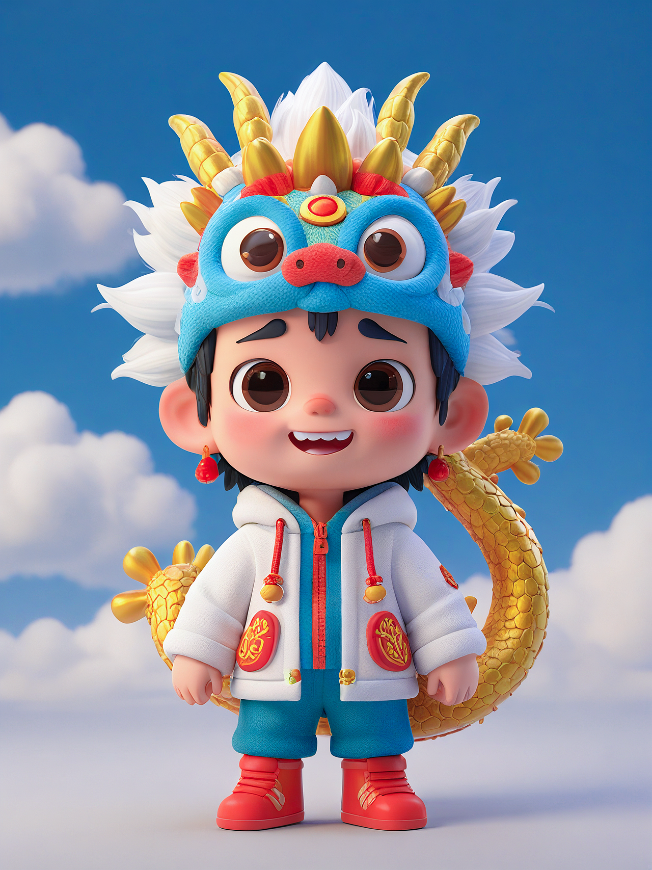 用WHEE生成的超可爱的龙年守护神~（图ZMzU5NDAzOTQ4） - AI作品 - 站酷设计师好消息哇原创素材 - 站酷ZCOOL