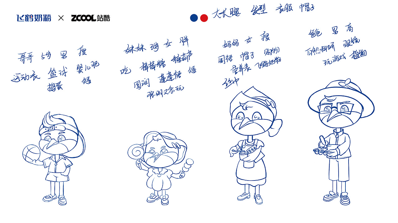 飞鹤家族 · 即刻出道（图ZMzM5Mjg2OTU2） - IP形象 - 站酷设计师木曰空原创素材 - 站酷ZCOOL