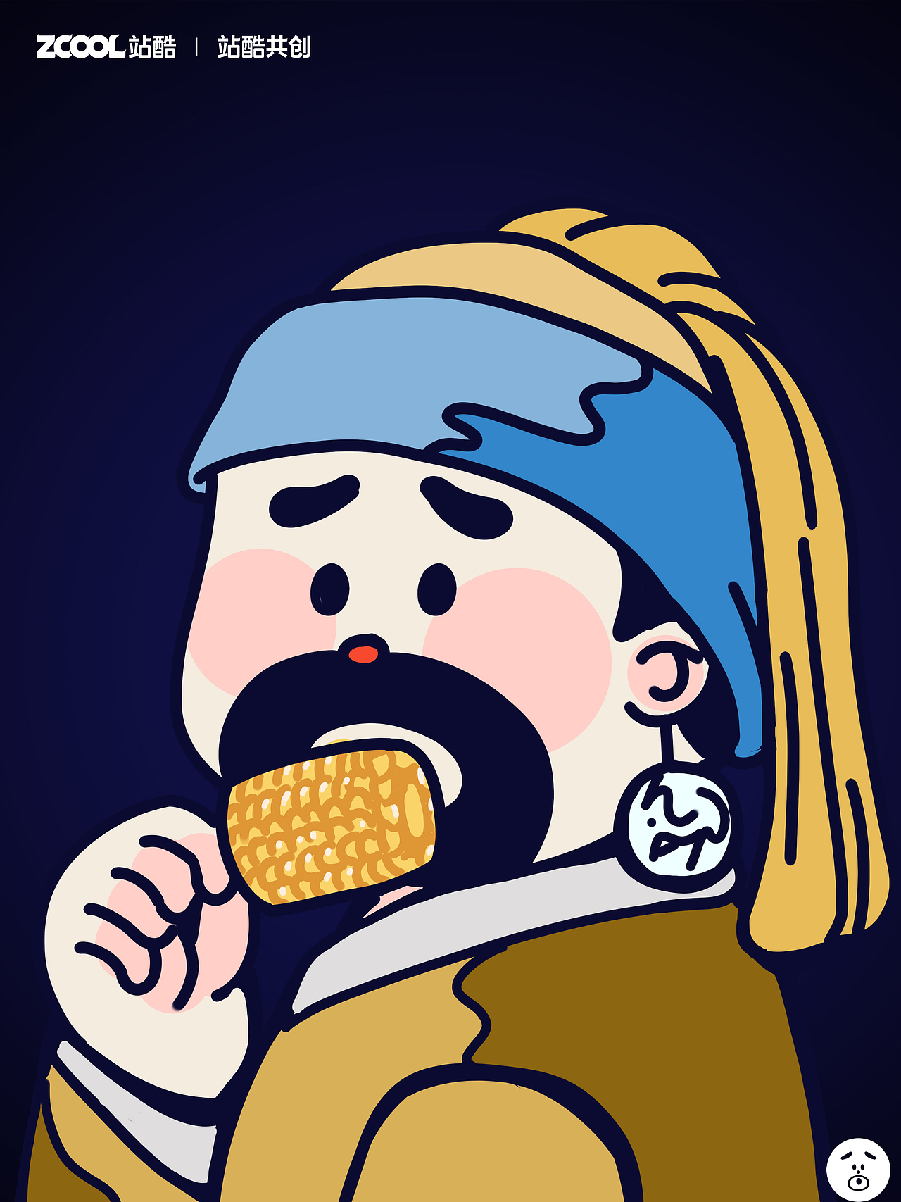 憨憨的世界名画（图ZMzQxMzkzOTAw） - 艺术插画 - 站酷设计师kkq_idea原创素材 - 站酷ZCOOL