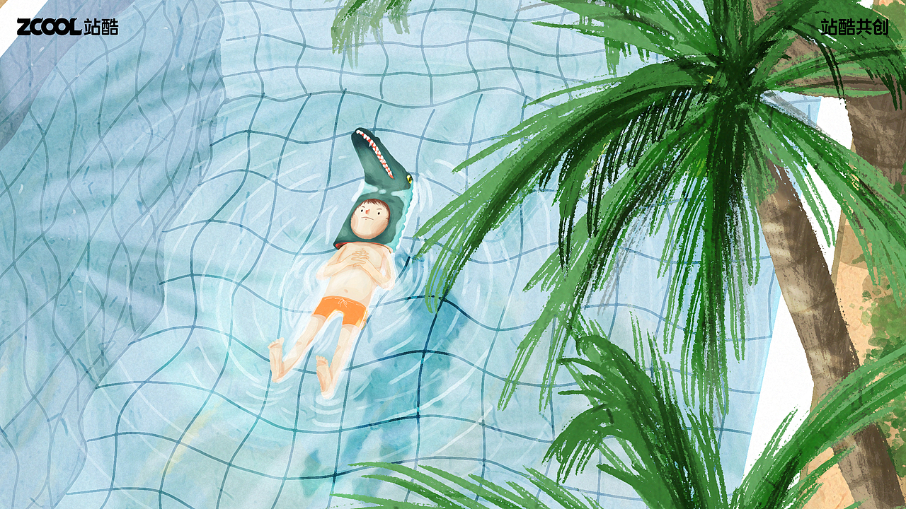 风平浪静的闲暇（图ZMzY4OTE3MjQ4） - 艺术插画 - 站酷设计师JZY09原创素材 - 站酷ZCOOL