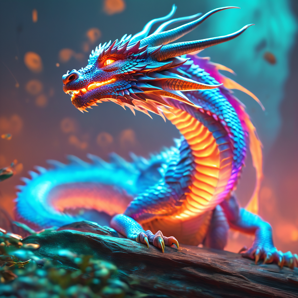 神秘浮游-龙（图ZMzY4NzQ0MzI4） - AI作品 - 站酷设计师半见Semivis原创素材 - 站酷ZCOOL