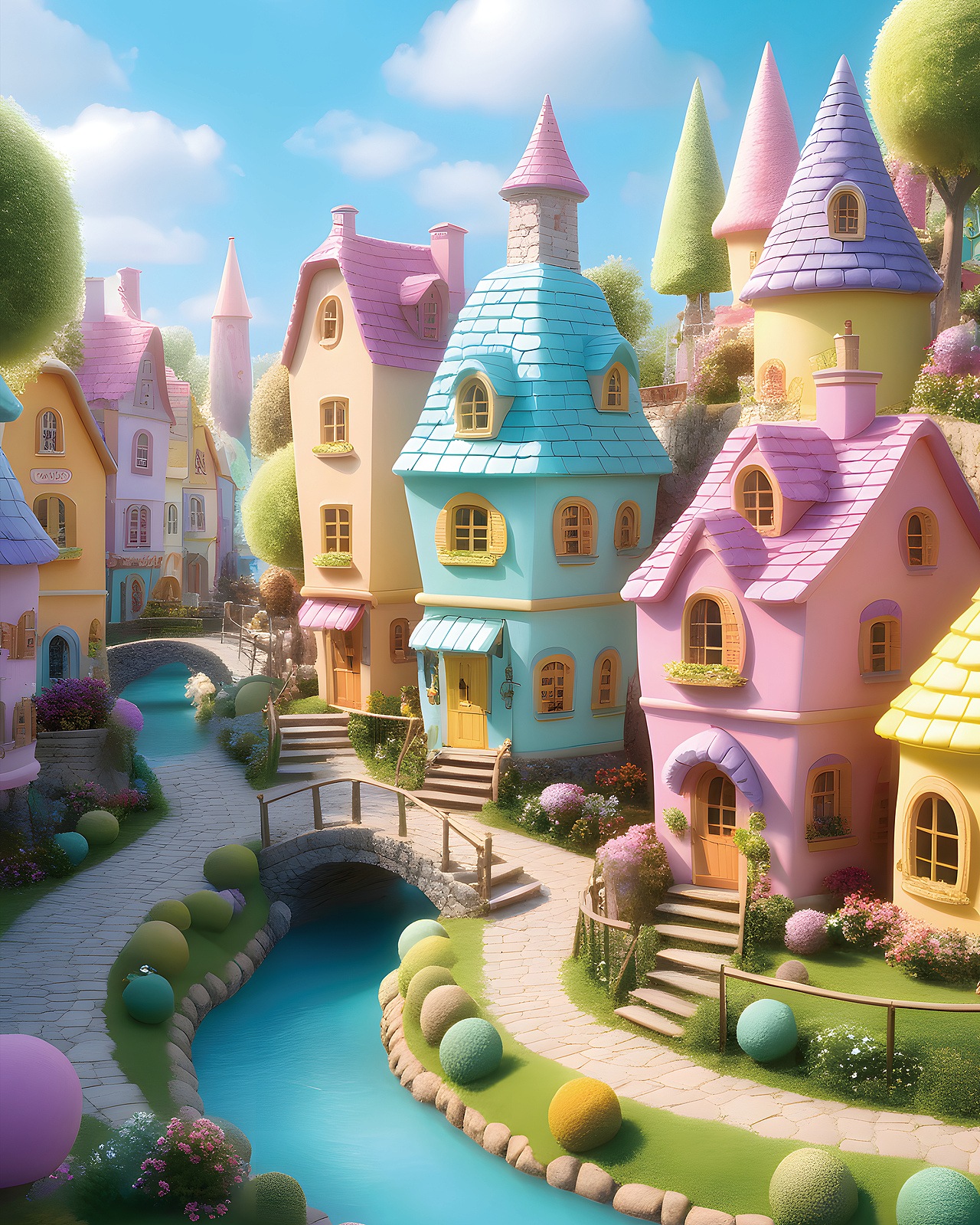 童话小镇（图ZMzU0ODc3NDU2） - 其他空间 - 站酷设计师Nicolezeng666原创素材 - 站酷ZCOOL