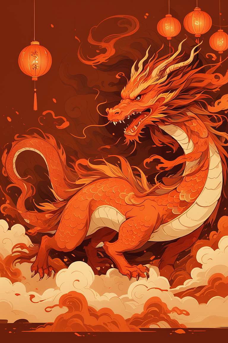 龙年AI风格探索（图ZMzU4NTM1NTg0） - AI作品 - 站酷设计师思华年原创素材 - 站酷ZCOOL