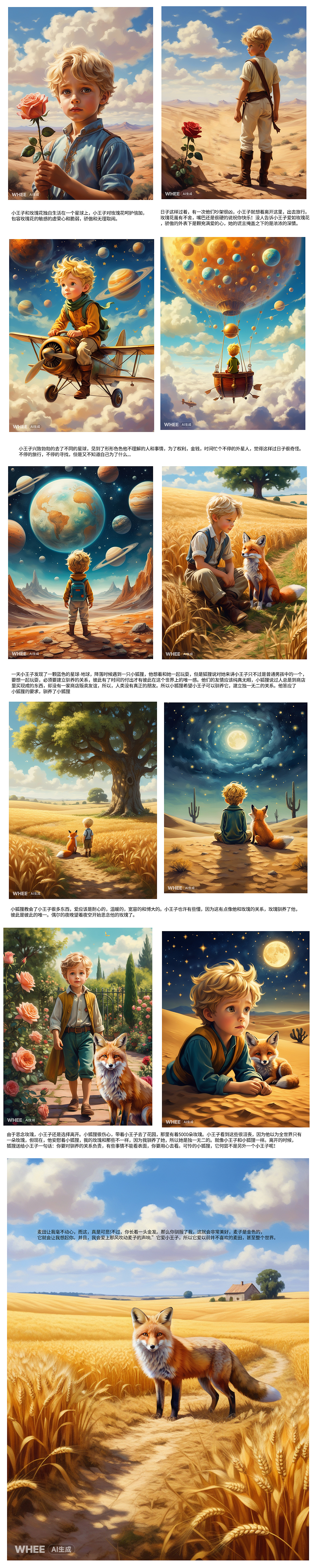 小王子小玫瑰小狐狸