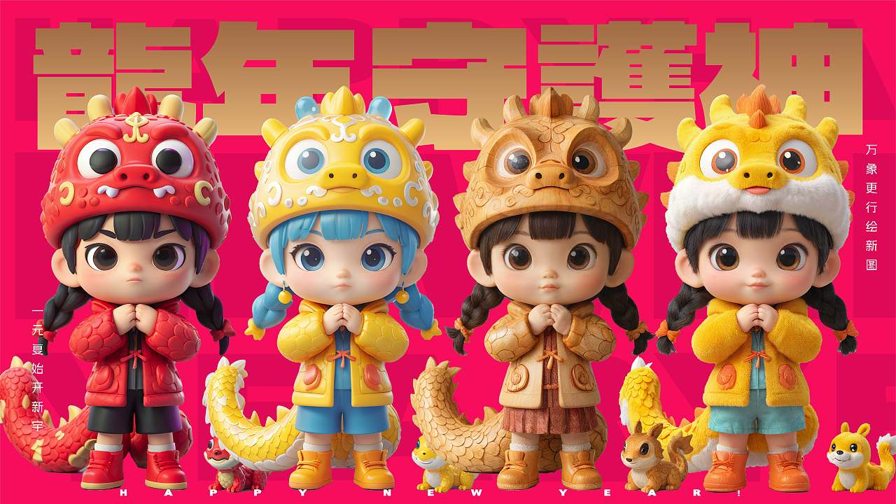 由WHEE生成的龙年守护神||一起成长~（图ZMzYwNDU0MzYw） - AI作品 - 站酷设计师好消息哇原创素材 - 站酷ZCOOL