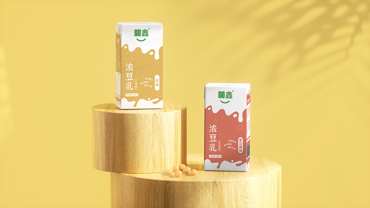 開鑫浓豆乳包装设计