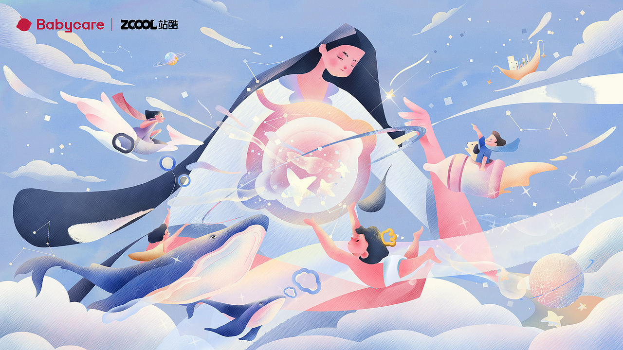 童年造梦师-星空之旅（图ZMzU0NjMwNDQ4） - 海报 - 站酷设计师是阿珍啦原创素材 - 站酷ZCOOL