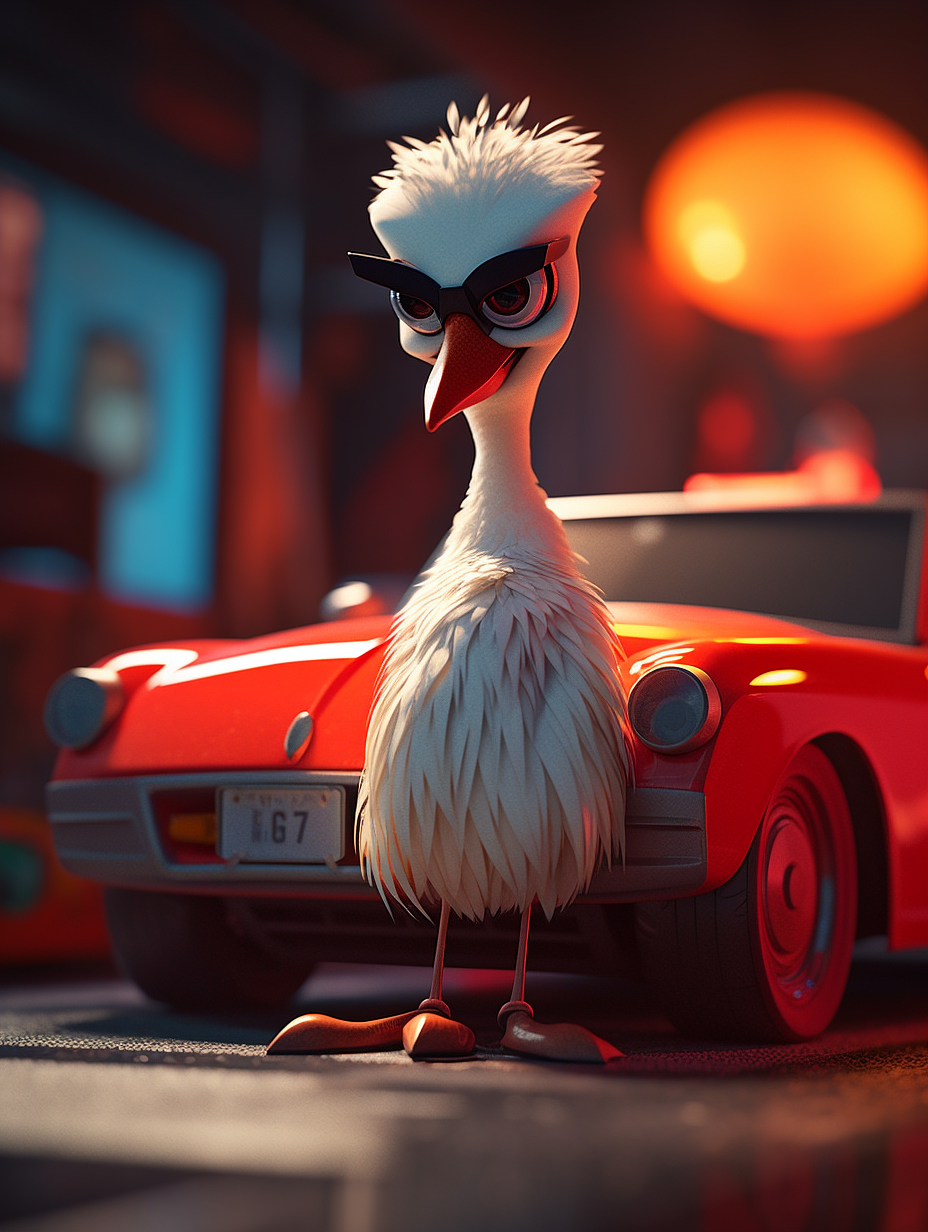 鹤小飞Ai绘图10分钟（图ZMzM3NDcxMDg0） - IP形象 - 站酷设计师小宇籽儿原创素材 - 站酷ZCOOL