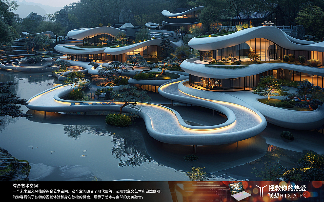 《未来艺术花园》(图ZMzY5ODkwNDMy) - AI作品 - 站酷设计师梦庭芳原创素材 - 站酷ZCOOL