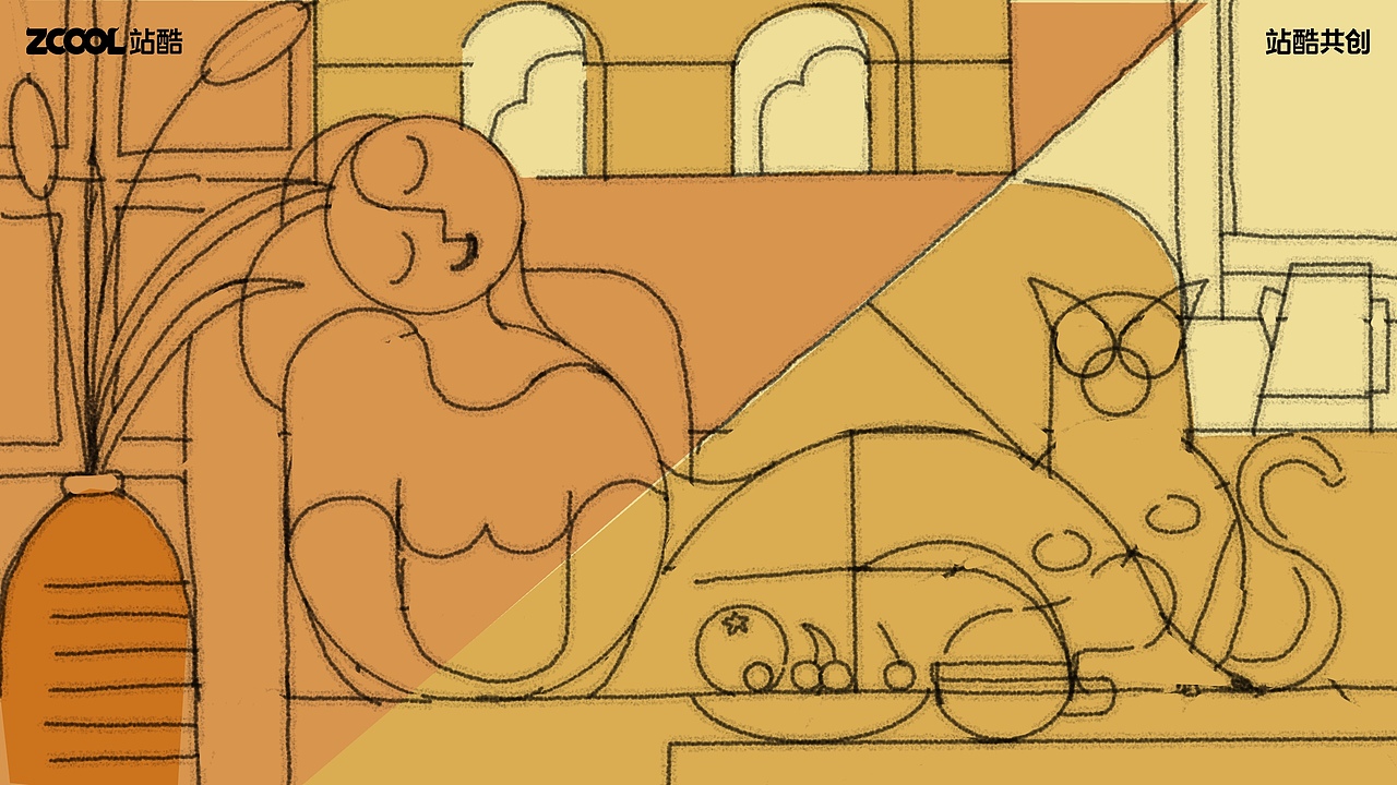 躺平100 | 插画小憩时光（图ZMzY5NDI5NjQw） - 艺术插画 - 站酷设计师粉色小马PinKpony原创素材 - 站酷ZCOOL