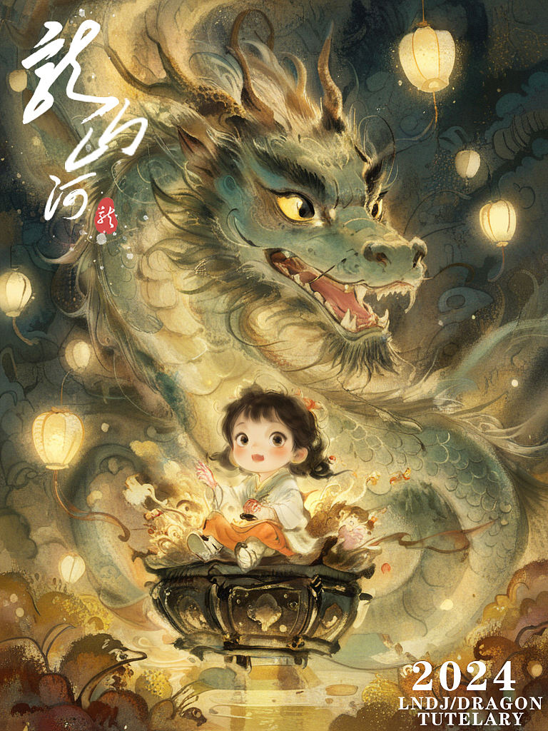 我的龙年守护神—龍-山河（图ZMzYwNDI3MDc2） - AI作品 - 站酷设计师Yuino秋原创素材 - 站酷ZCOOL