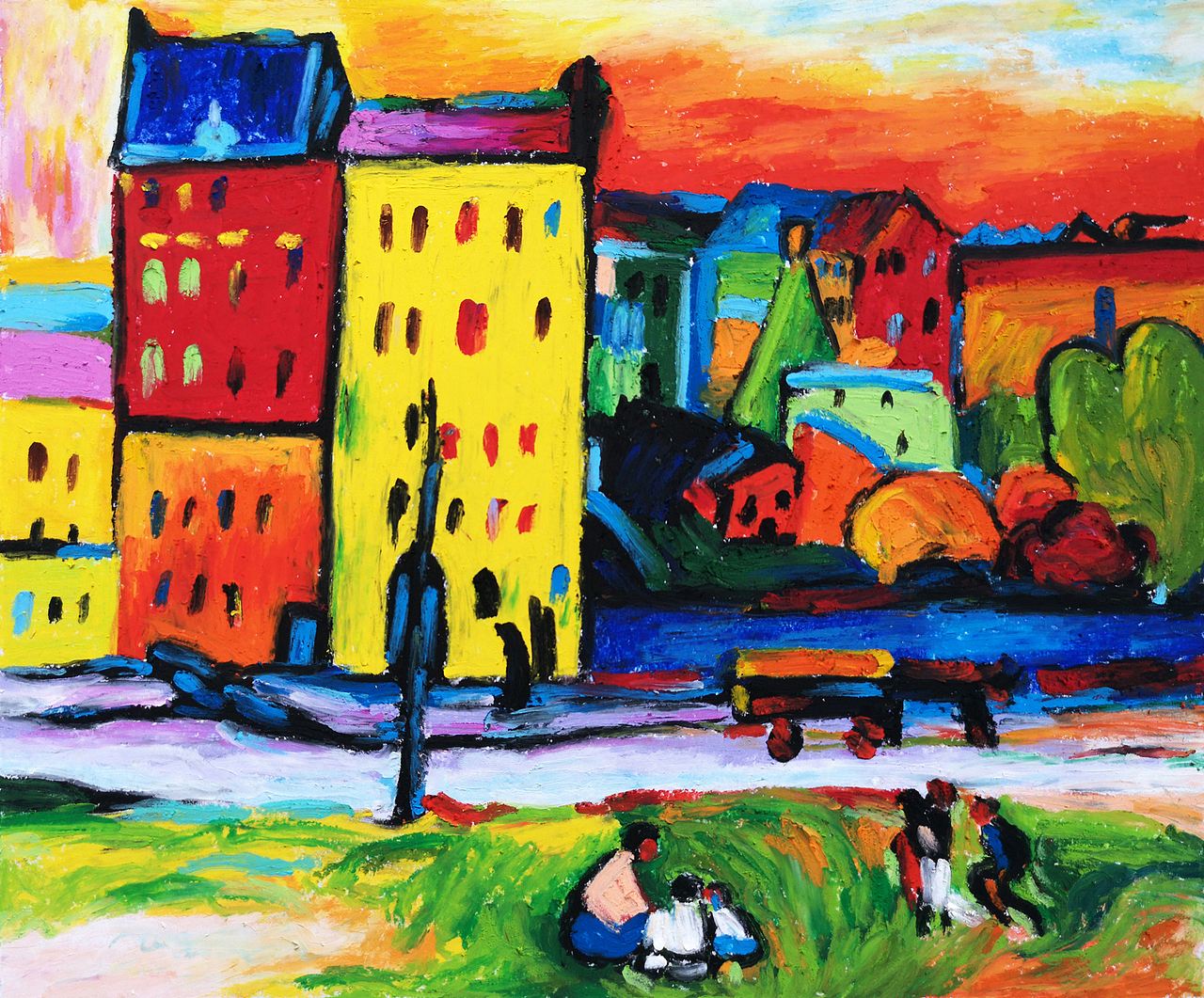 大师系列油画棒作品