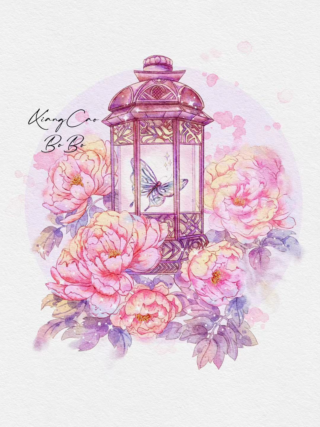 香草啵啵手绘的个人主页（背景预览） - 主页背景设置 - 站酷设计师香草啵啵手绘原创素材 - 站酷ZCOOL