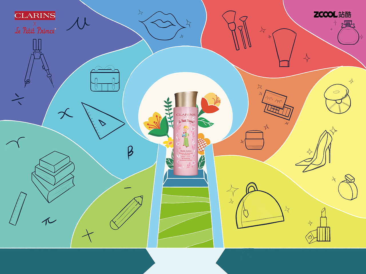 邂逅＃粉嫩多巴胺少女＃与一切美好不期而遇（图ZMzQ0Mjc4MzE2） - 商业插画 - 站酷设计师元心一朵9923原创素材 - 站酷ZCOOL