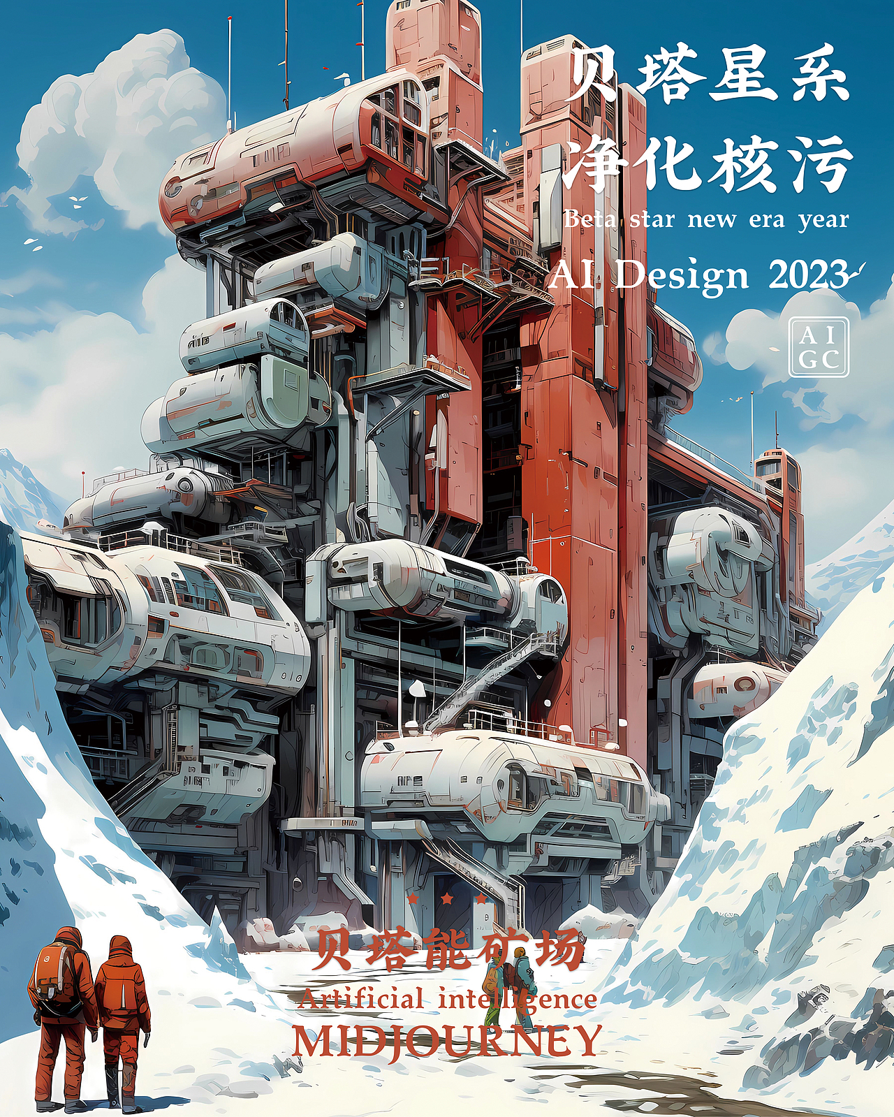 贝塔星系 净化核污（图ZMzU1ODgzOTMy） - AI作品 - 站酷设计师朱宁浙原创素材 - 站酷ZCOOL