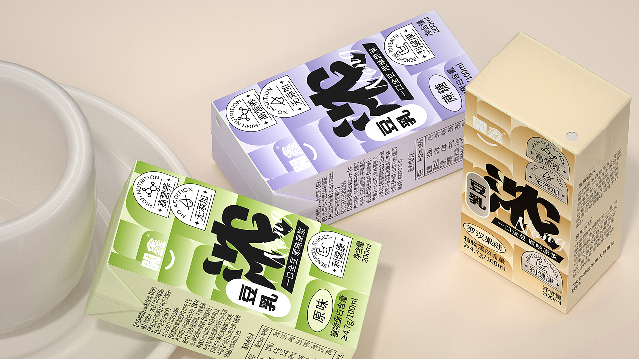 尚智×開鑫｜浓豆乳系列包装｜饮品包装设计（图ZMzUyMTkyODMy） - 包装 - 站酷设计师尚智食品包装设计原创素材 - 站酷ZCOOL