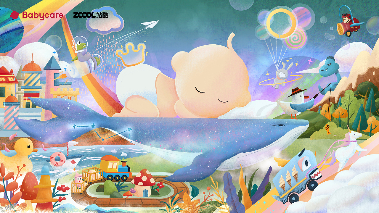 Babycare的共生宇宙（图ZMzU0NjM1MjEy） - 海报 - 站酷设计师吴不烦maybe原创素材 - 站酷ZCOOL