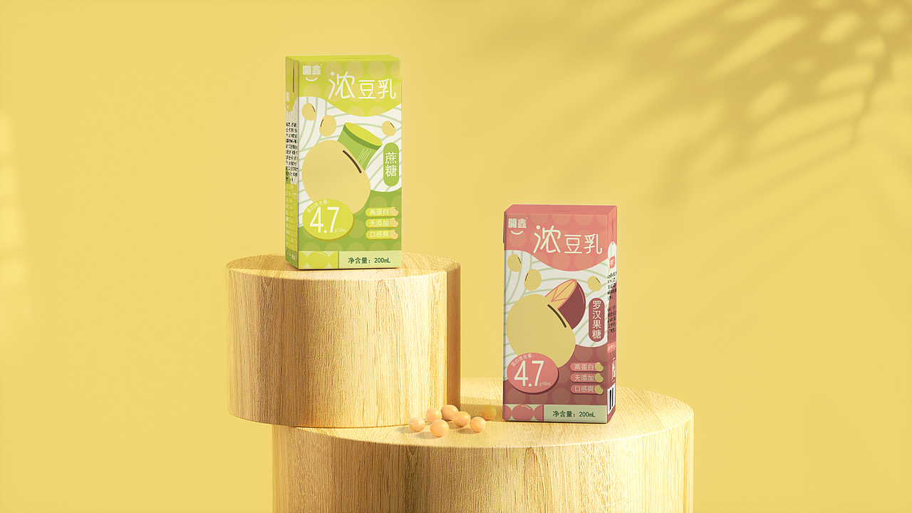 開(kāi)鑫濃豆乳包裝設(shè)計(jì)（圖ZMzUwOTkyNDky） - 包裝 - 站酷設(shè)計(jì)師這是NAKO原創(chuàng)素材 - 站酷ZCOOL