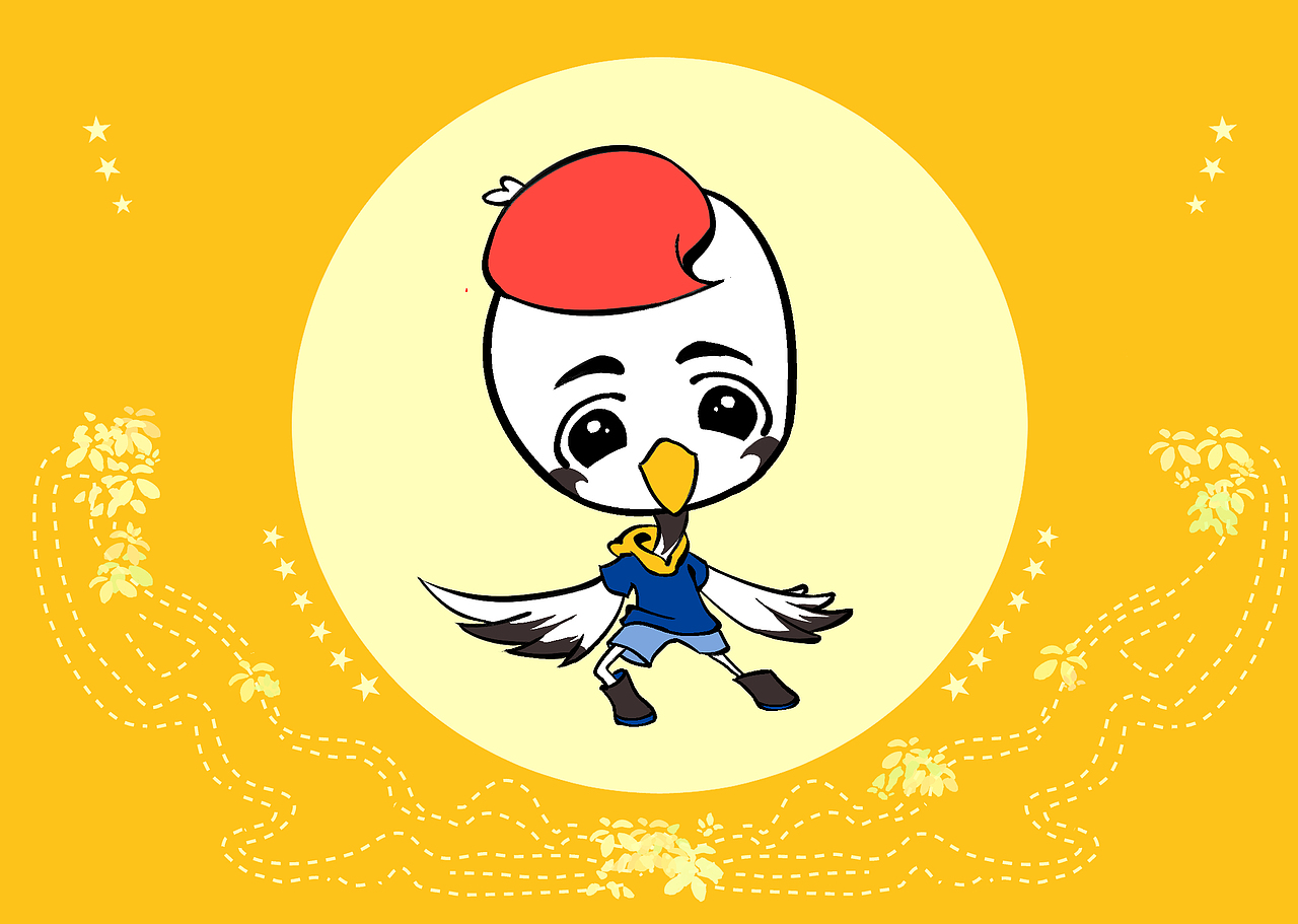画完啦！话说鹤鹤们还挺可爱的（图ZMzM1ODIyODQ0） - IP形象 - 站酷设计师六凌Aray原创素材 - 站酷ZCOOL