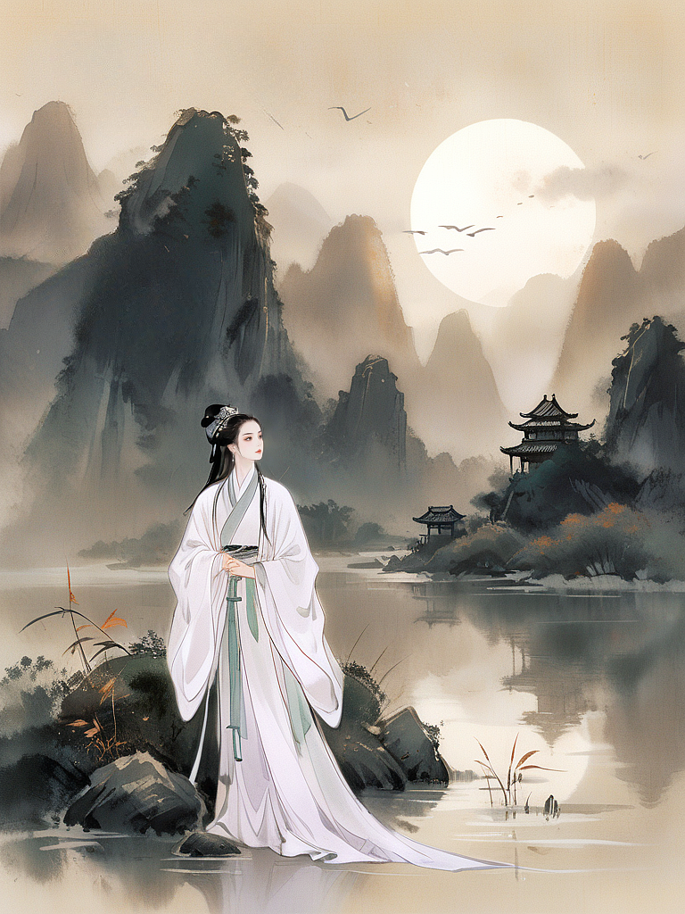 落 花 人 独 立 ， 微 雨 燕 双 飞（图ZMzY0OTAxNzQ4） - AI作品 - 站酷设计师我的小命原创素材 - 站酷ZCOOL