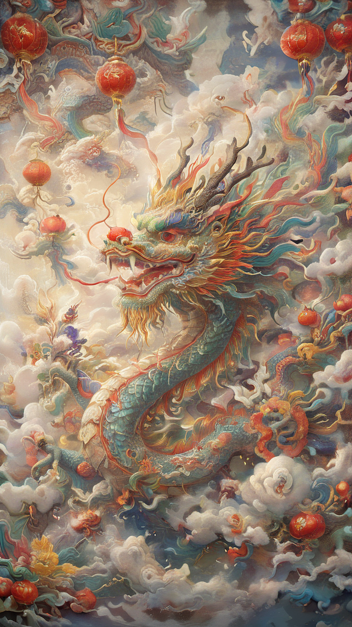 龙舞九天报春来（图ZMzYwMjc2ODk2） - AI作品 - 站酷设计师王小咩说咩原创素材 - 站酷ZCOOL