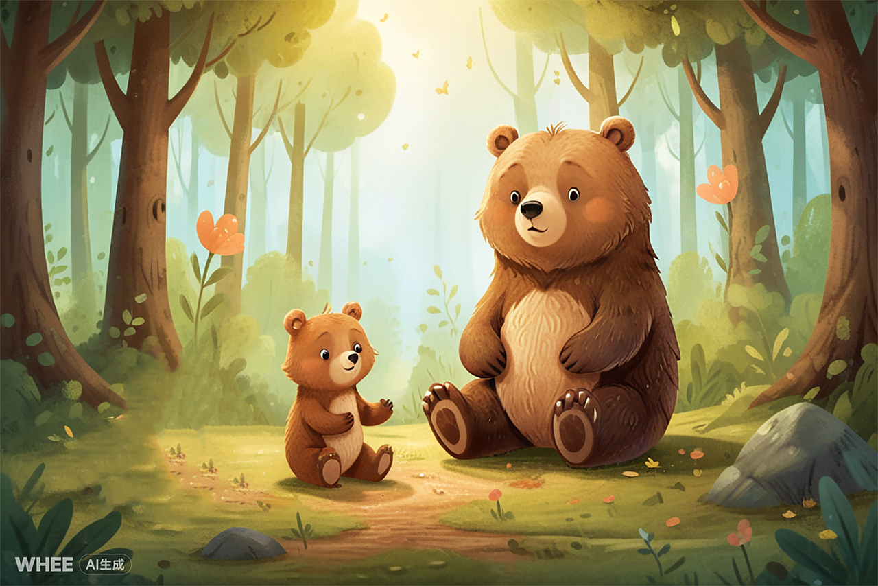 小熊的甜蜜梦境（图ZMzcwMDcwMzI0） - AI作品 - 站酷设计师美聪的猫原创素材 - 站酷ZCOOL