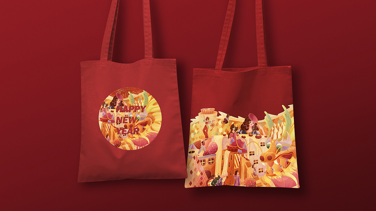 金龙迎新（图ZMzUwODkyNjgw） - IP形象 - 站酷设计师荷包蛋爱画画原创素材 - 站酷ZCOOL