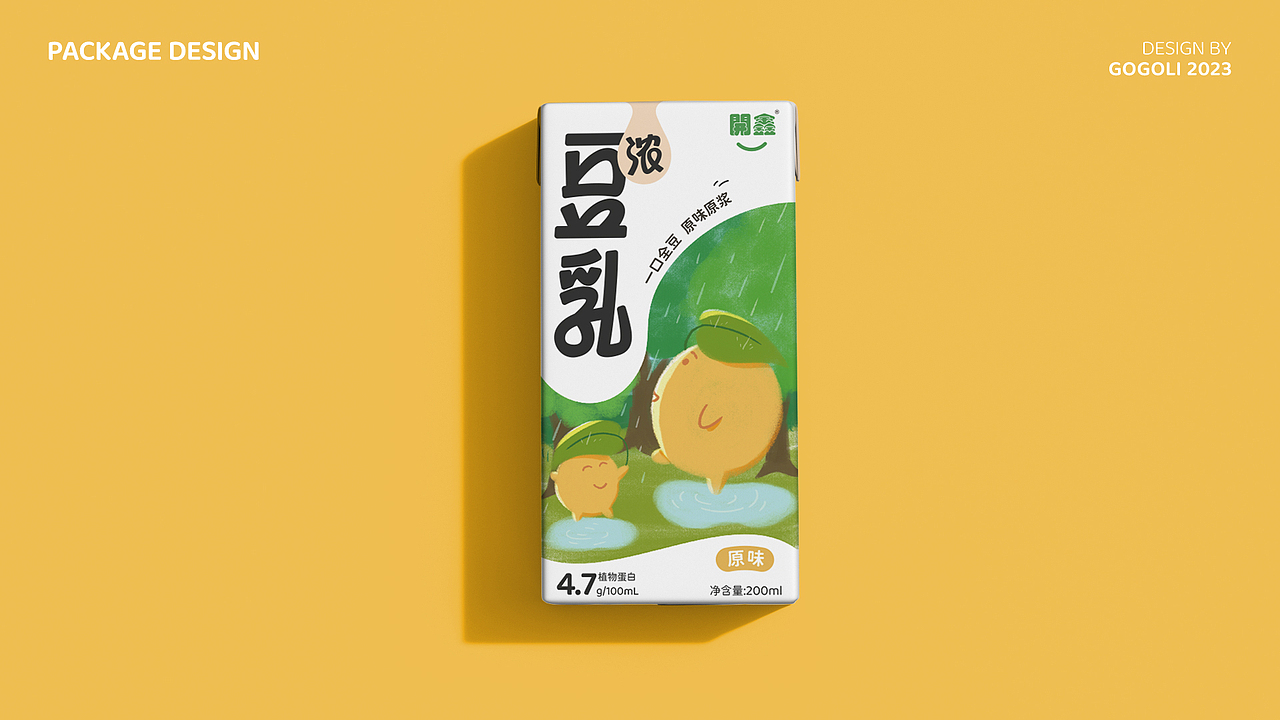 開鑫浓豆乳包装设计 | 成长