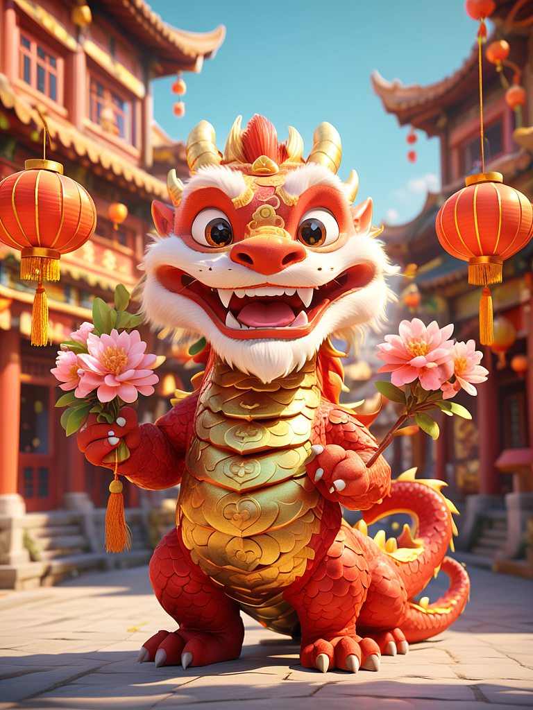 “龙憨憨”守护神（图ZMzU4OTIxMjky） - AI作品 - 站酷设计师鲤鱼怪原创素材 - 站酷ZCOOL