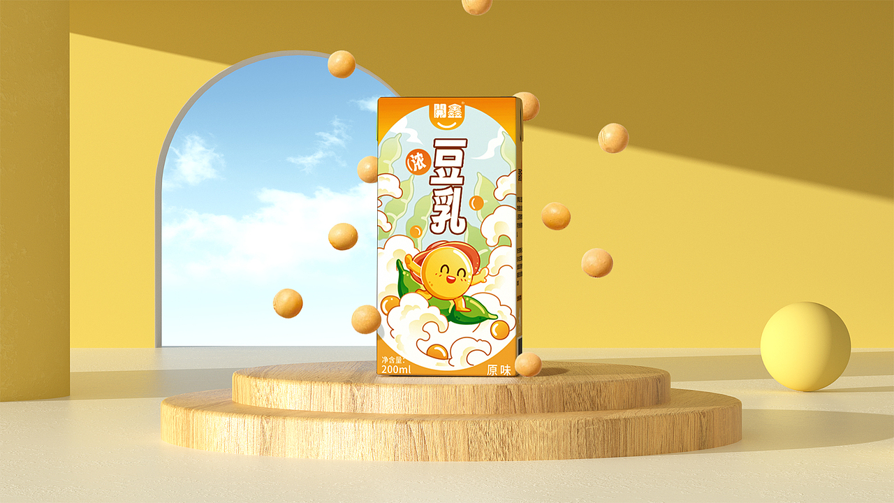 香浓豆乳 開鑫之旅（图ZMzUyMzk5OTg0） - 商业插画 - 站酷设计师獭兔阿呆原创素材 - 站酷ZCOOL