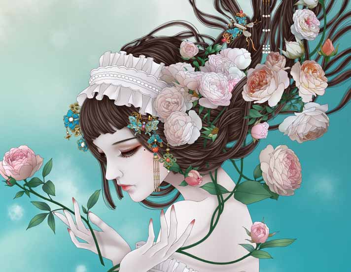 插畫(huà)師緋瀾的個(gè)人主頁(yè)（背景預(yù)覽） - 主頁(yè)背景設(shè)置 - 站酷設(shè)計(jì)師插畫(huà)師緋瀾原創(chuàng)素材 - 站酷ZCOOL