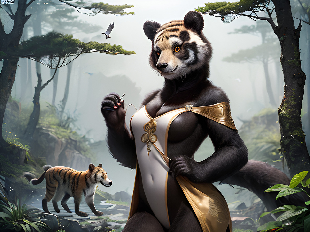 AI 人工智能生成 长白山地方特色 顶流动物园里的动物形象插画与故事分享（图ZMzcwNTUzMjA0） - 海报 - 站酷设计师未来之王原创素材 - 站酷ZCOOL