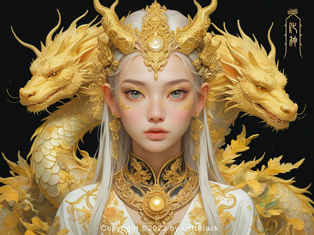 灵龙女修(图ZMzU5NTg1MTIw) - AI作品 - 站酷设计师LeftB原创素材 - 站酷ZCOOL